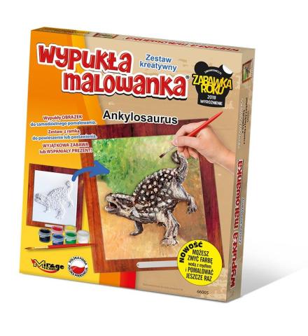 Wypukła malowanka Dino - Ankylosaurus