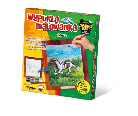 Wypukła malowanka Konie - Shire