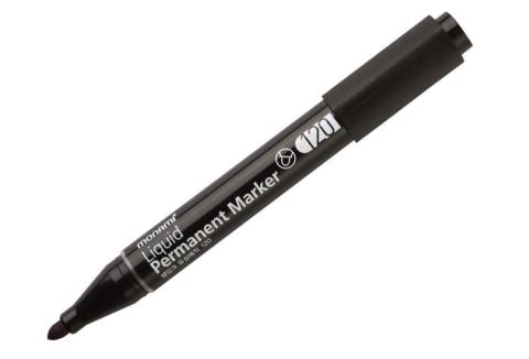 Marker PERM-B 120 czarny (12szt) MONAMI