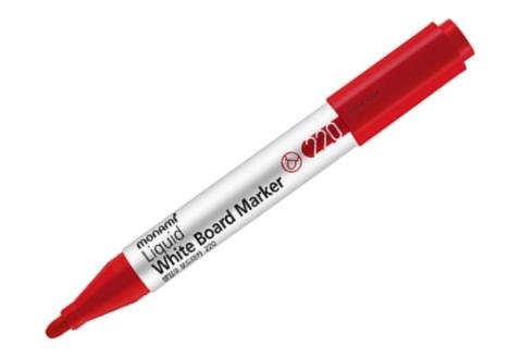 Marker do tablic WBM-B 220 czerwony (12szt) MONAMI