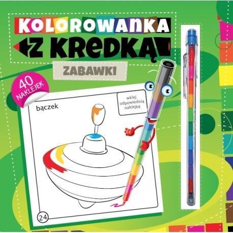 Kolorowanka z kredką - Zabawki