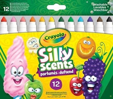 Flamastry zapachowe zmywalne 12 kolorów CRAYOLA