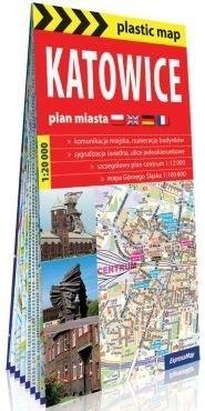 Plastic map Katowice 1:20 000 plan miasta