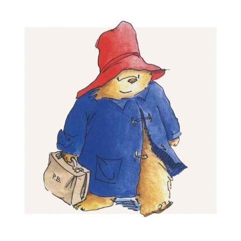 Karnet kwadrat z kopertą Paddington Bear