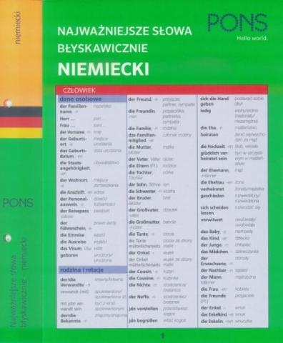 Najważniejsze słowa błyskawicznie. Niemiecki