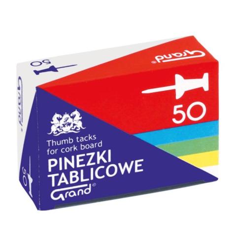 Pinezki tablicowe 50szt GRAND