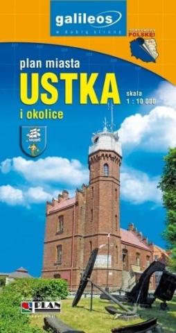 Plan miasta - Ustka i okolice 1:10 000 w.2