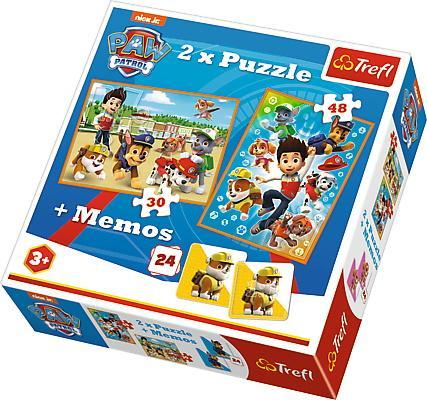 Puzzle 2w1 + memos Psi patrol na ratunek TREFL