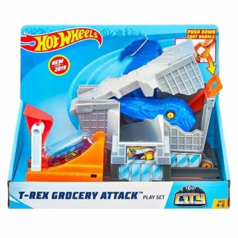 Hot Wheels. City Zestaw Atak T-Rexa