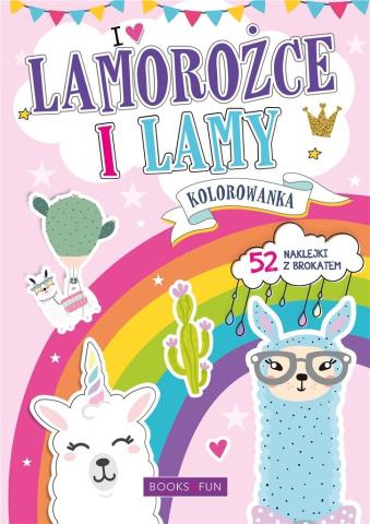 Kolorowanka z naklejkami - Lamorożce i Lamy