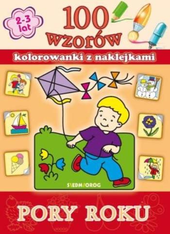 100 wzorów - kolorowanki z naklejkami. Pory roku