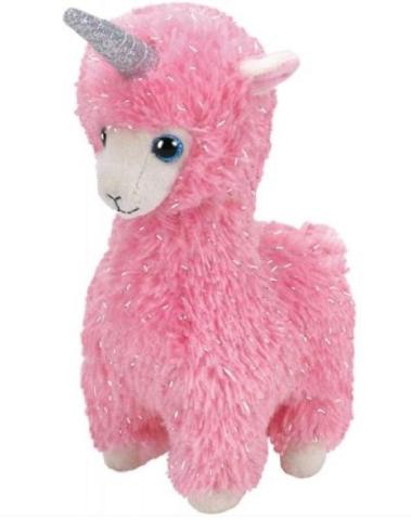 Beanie Boos - Różowa Lama 15 cm