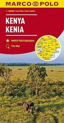 Mapa Drogowa Marco Polo. Kenia 1:1 000 000 w.2017