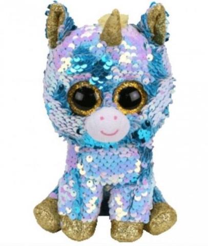 Beanie Boos Pixie - cekinowy Jednorożec biały 42cm