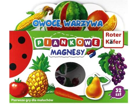 Magnesy piankowe Owoce i warzywa