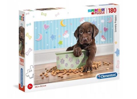 Puzzle 180 Super kolor Lovely puppy