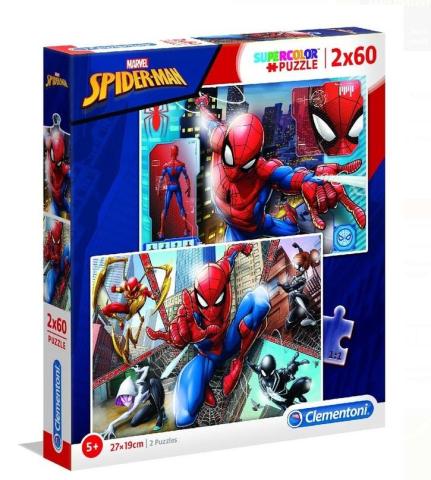 Puzzle 2x60 Super kolor Spiderman