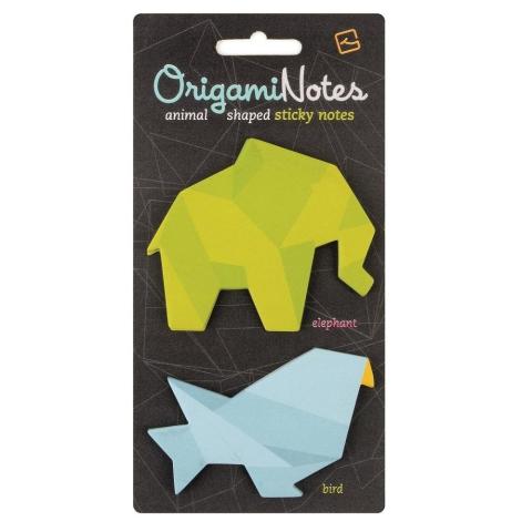 Origami Notes - karteczki samoprzylepne Słoń/Ptak