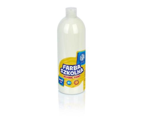 Farba szkolna biała 1000ml ASTRA