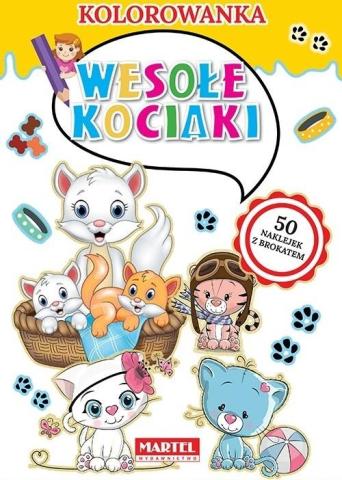 Kolorowanka. Wesołe kociaki