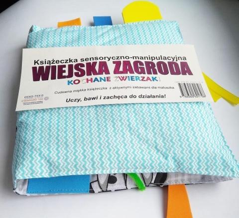 Książeczka sens.-manipulacyjna. Wiejska zagroda