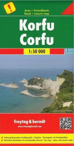 Mapa samochodowa - Krofu/Corfu 1:50 000