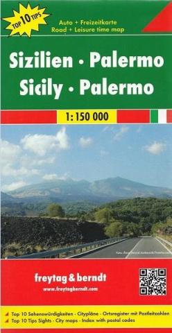 Mapa samochodowa - Sycylia, Palermo 1:150 000