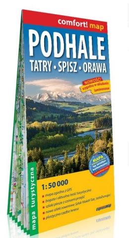 Comfort! map Podhale, Tatry, Spisz, Orawa 1:50 000