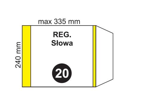 Okładka na podr regulowana NR 20 (20szt)