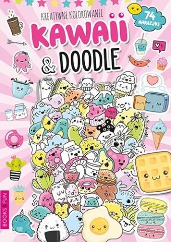 Kreatywne kolorowanie Kawaii and Doodle