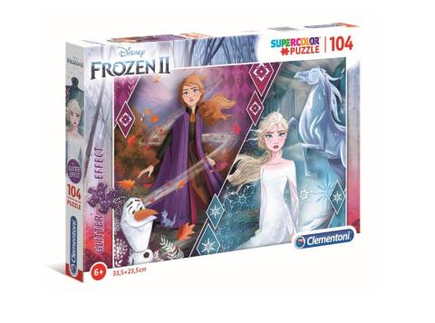 Puzzle 104 Brokat Frozen 2 Glitter