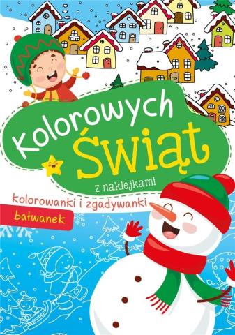 Kolorowych Świąt. Bałwanek