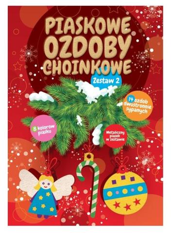 Piaskowe ozdoby choinkowe. Zestaw 2