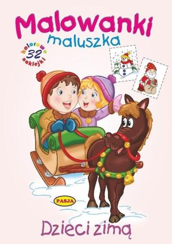 Malowanki maluszka - Dzieci zimą PASJA