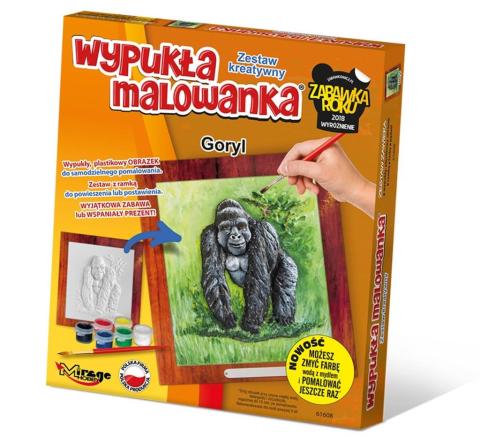 Wypukła Malowanka Zoo - Goryl