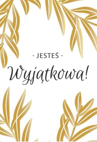 A Kartka składana - Jesteś wyjątkowa