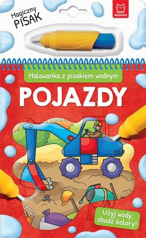 Malowanka z pisakiem wodnym. Pojazdy