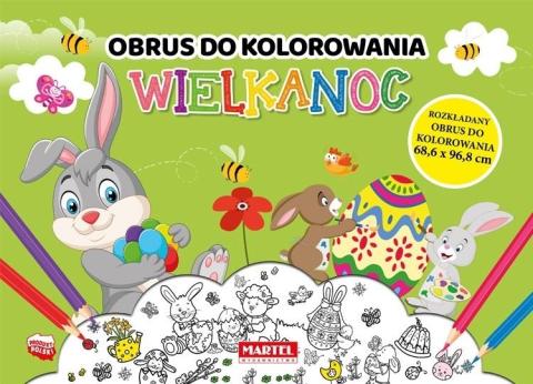 Obrus do kolorowania. Wielkanoc