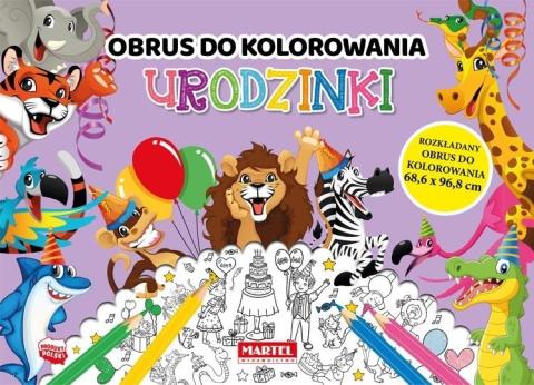 Obrus do kolorowania. Urodzinki