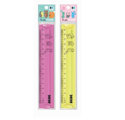 Linijka Flexi 15cm B&B Kids Pastel