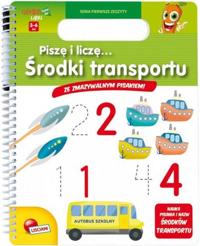 Książeczki Carotiny - Piszę i liczę Środki transp.