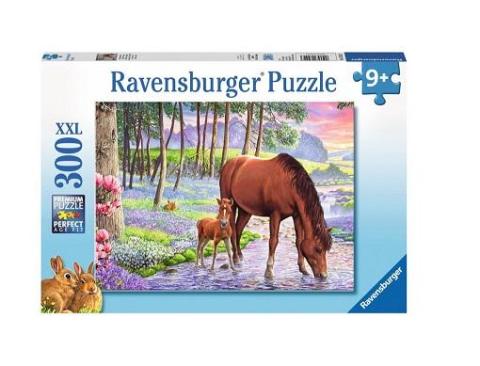 Puzzle 300 Konie o zachodzie słońca