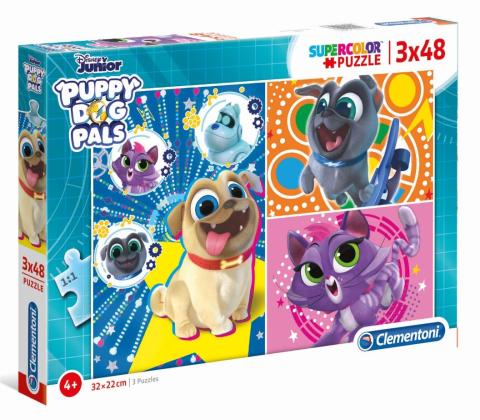 Puzzle 3x48 Super Kolor Puppy Dog Pals