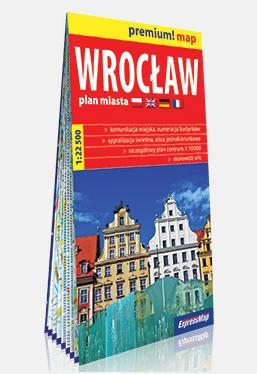 Premium! map Wrocław 1:22 500 plan miasta w.2020