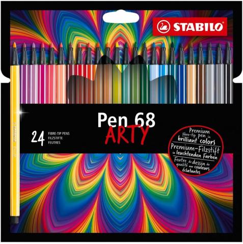 Flamastry Pen 68 Arty etui 24 kolory STABILO