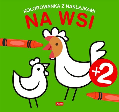 Na wsi. Kolorowanka z naklejkami