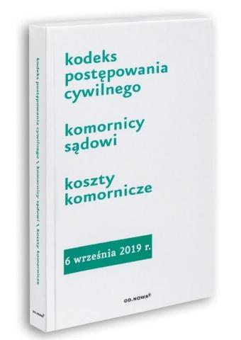 Kodeks postępowania cywilnego 06.09.2019