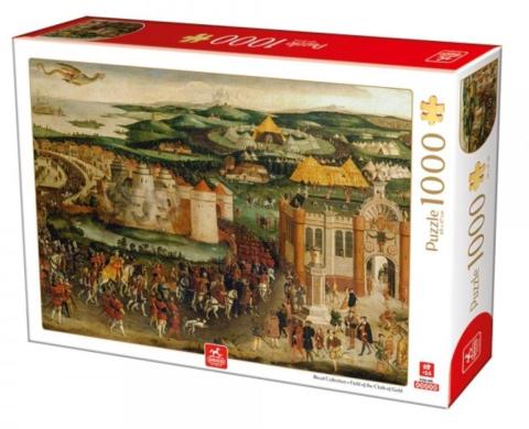 Puzzle 1000 Pola złotej tkaniny