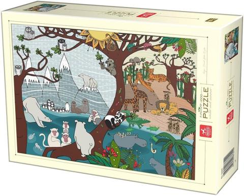 Puzzle 1000 Natura - Lato i zima