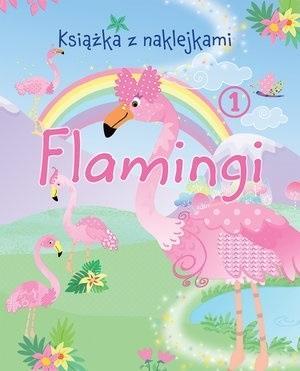 Książka z naklejkami. Flamingi 1